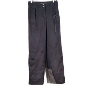 Salomon Double Insulated pants Men's Size 28x 30” Black Snowboard Ski Waterproof